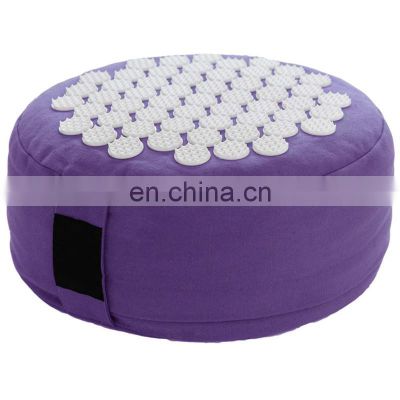 Yoga Meditation Cushion Round Pillow with Acupressure for Stress Relief