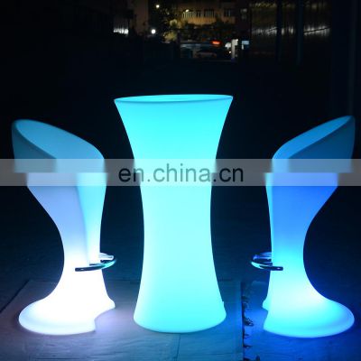 cheap used bar stools /Brand New Stool High Top Tables and Chairs Unique Glowing Bar With Footrest Outdoor Led Chair
