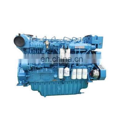 Brand new 6 cylinder 4 stroke water cooled 6M33 series Weichai diesel marine engine