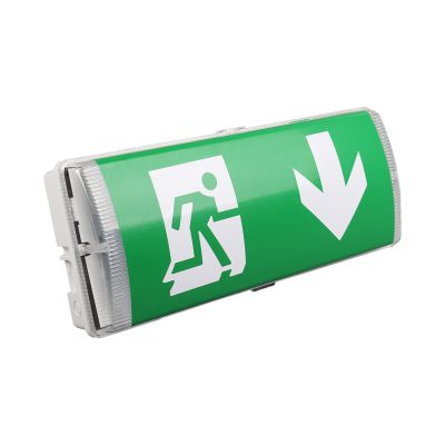 wall-mounted maintained emergency EXIT light –running man symbol