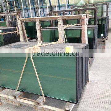glass, 5+6a+5 insulated glass ,f green glass ,ford blue coated glass
