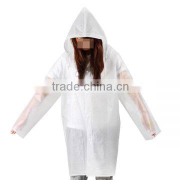 Girls Fashion Plastic Waterproof Clear PVC Slicker