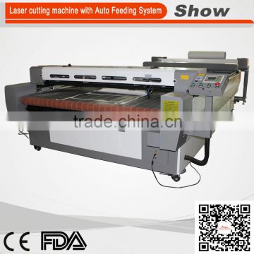Automatic Feeding cloth textile laser cutting machine with automatic screw feeder