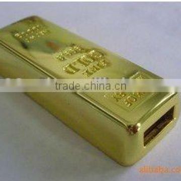 fashion design promotional gift custom logo laser engraved gold bar usb flash drive