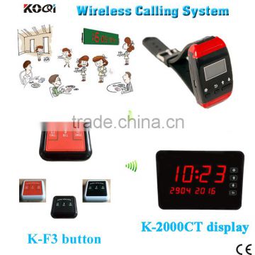 Wireless Guest Paging System -NEW Table Wireless Call Bell Made In China For Cafe/Coffee Paging CE Passed