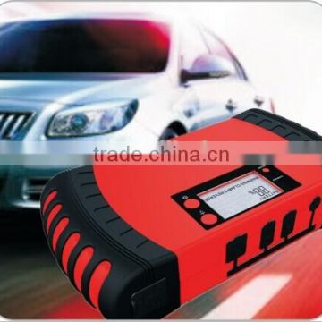 black & red with LCD screen gasoline and diesel 15000mAh true capacity jump starter