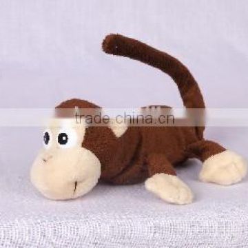 mini brown rolling monkey