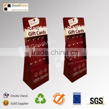 Gift Card Corrugated Paper Floor Standing Display