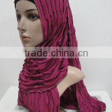 NL084 high quality beautiful muslim long scarf