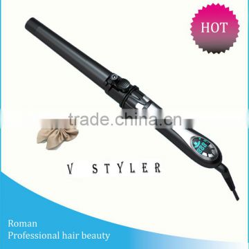 Newest 2 in 1 conical hair curling iron,professional hair straightener and curling iron