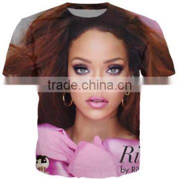 custom tee shirt printing fashion man t shirt 3d wholesale custom all over print t-shirt