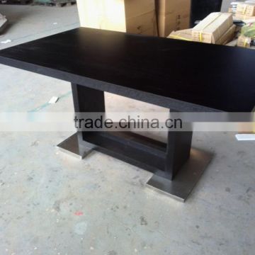 modern table design black oak color