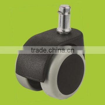 hot sale high quality black 50mm ring stem twin wheel caster for office chair (FC3211)