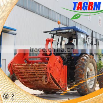 Popular tractor walking cassava machine of cassava harvester/manioc harvester for sale