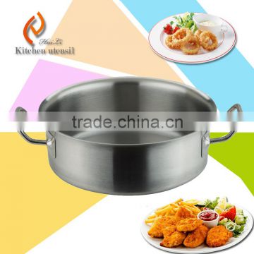 ISO9001 factory supplier rust-resistance commercial kitchen stainless steel steam pot with sandwich bottom for hotel