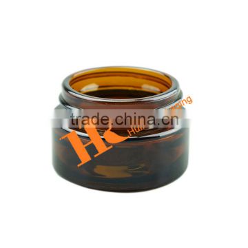 15g cosmetic amber glass jar