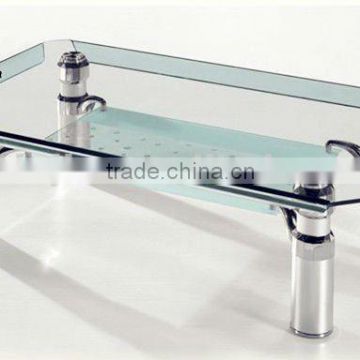 Bent glass coffee table-931