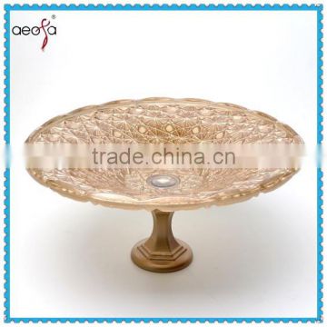 glass plate with stand decorative large glass plates