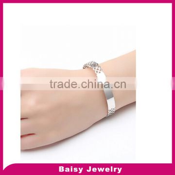 cheap jewelry Stainless Steel engraved custom silver jewelry