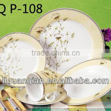 5pcs stoneware ceramic dinnerware for restaurant or hotel