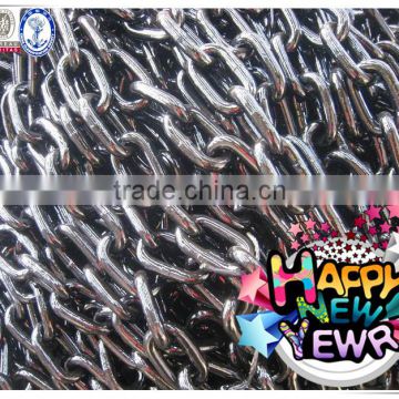 2016 NEW Grade U2 12.5mm-70mm Black painted studless link anchor chain