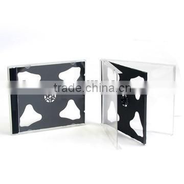 10.4MM Black PS Media Jewel Case CD Packaging for double disc