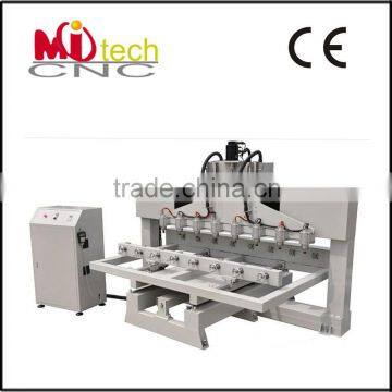 china supplier mitech cnc 8 heads cnc router hobby cnc router