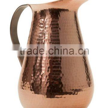 Hammered Pure Copper Water Jug Pitcher