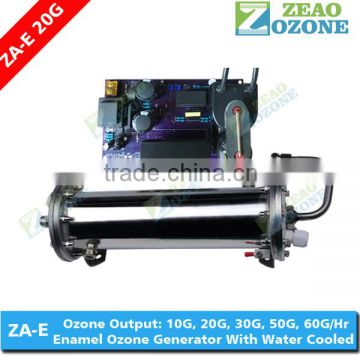 Water cooled enamel tube ozone generator kits with electric card