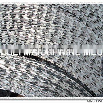 304 Stainless BTO 22 Concertina Razor Wire with cliped