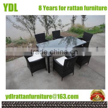 Youdeli Outdoor Garden Rattan 6 dining chair