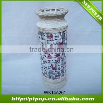 wholesale handmade rattan vase for home and garden