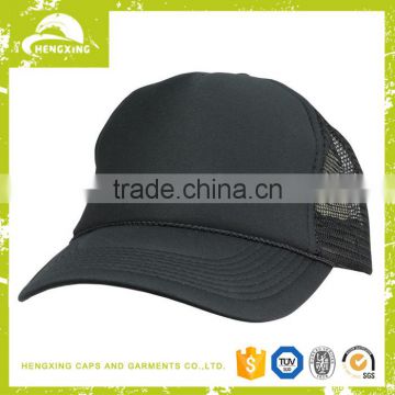 Custom fashion 5 panel dark grey trucker cap