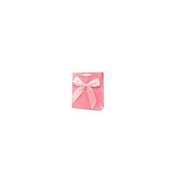 Eco Friendly Pink Transfer Printing Custom Printed Gift Bags for Shopping