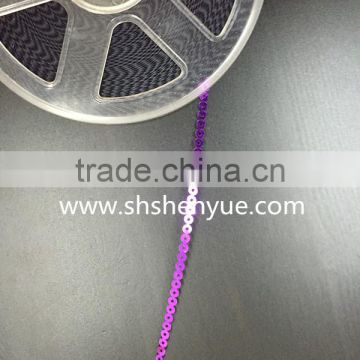 PET flat color sequin disk for garments(4mm)