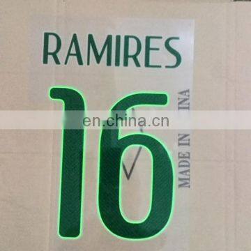 Soccer heat transfer numbers custom sublimation heat transfer print paper