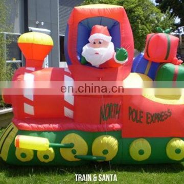 Best quality CE wholesale christmas inflatable santa truck