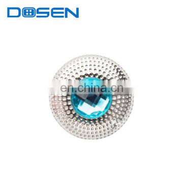 Metal Sparkling button with crystal