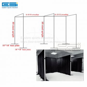 Wholesale Used Adjustable Stands Poles System Circle Events Pipe And Drape Wedding Backdrop For Sale