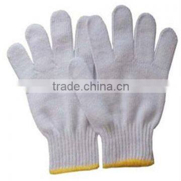 high quality organic cotton gloves/ pure cotton work gloves
