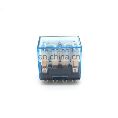 LY4NJ 220V AC Power Relay HH64P LY4N-J Miniature Relay 4PDT 4NO 4NC 14 Pins 10A 220VAC with socket Base