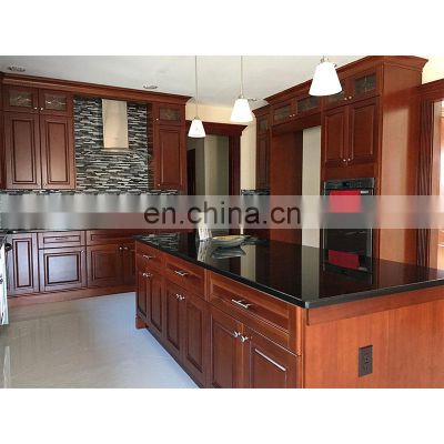 Luxury Solid Wood kitchens soft closing drawer kitchen cabinet modern cucina