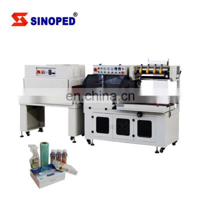 Automatic Small PVC POF film Cable Heat Tunnel Shrink Packing Sleeve Label Wrapping Machine For Bottle