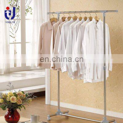 Multicolor Heavy Duty Clothing Portable Double Clothes Rack