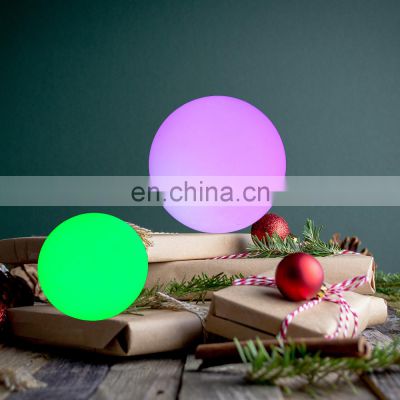 led solar motion sensor light ball DC recharge sphere restaurant 16 colors table lamp