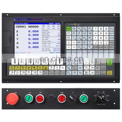 5 axis lathe CNC control system with PLC function CNC controller kit similar to GSK CNC control panel