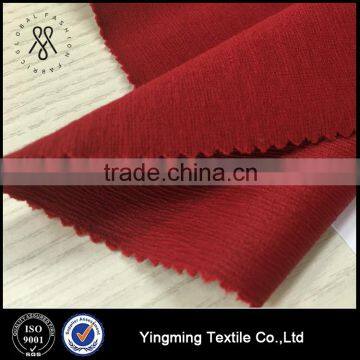 Wholesale viscose rayon spandex crinkled stretch fabric, for fashion garments,dress
