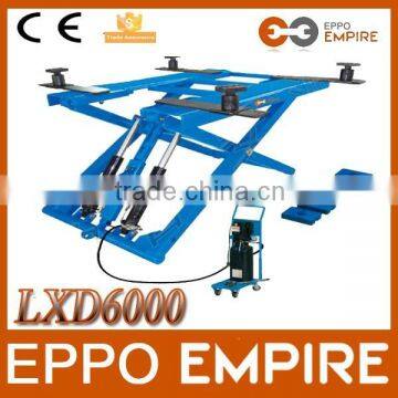 LXD6000 China Alibaba CE approved scissor lift/auto car lift/hydraulic floor lift