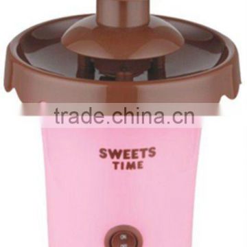 4*C batteries operated mini pink chocolate fountain