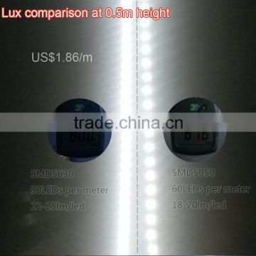 90 leds/meter 5630 / 5730 LED Strip for Hotel LED strip